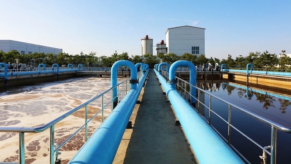 Wastewater being handled
